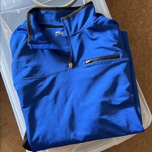 Fila Royal Blue Half-Zip Top